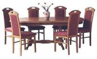 MOBILIER SUFRAGERIE. SET MASA + 6 SCAUNE TAPITATE - MOBILIER SUFRAGERIE. SET MASA + 6 SCAUNE TAPITATE